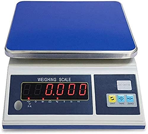QXSJEDYCH Balances électroniques Balance numérique de cuisine électronique 1g/30kg, balance de pesage de précision domestique avec écran LCD, balance industrielle(B,30kg/1g)