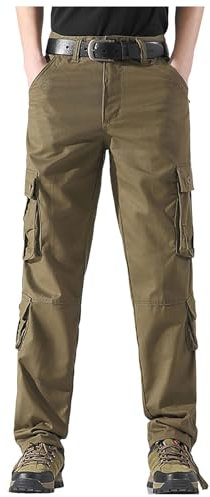 SRZYMJ Mens Hiking Trousers Mens Lounge Pants 2 Pack Small Mens Tall Joggers Chainsaw Trousers for Men Mens Slim fit Cargo Trousers Hiking Trousers mensdog Pants for Season Waterproof Trousers