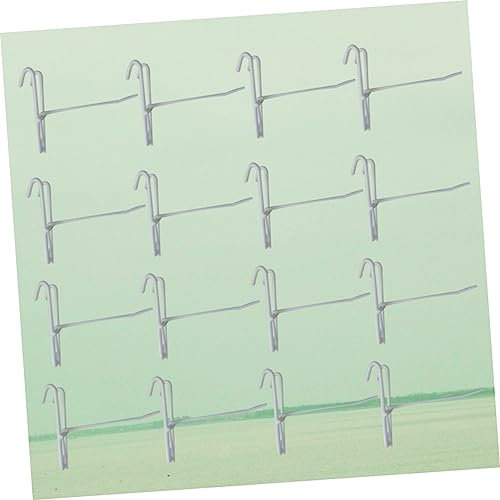 CAXUSD 20pcs Metal Hooks Hooks for Supermarket Display White for Hanging Coats