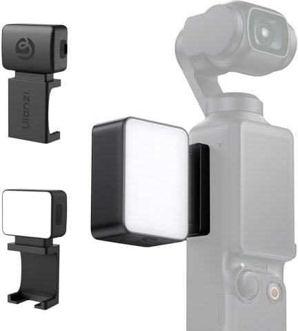 ULANZI LM001 Mini Lampe vidéo Pocket 3, Lampe LED vidéo magnétique avec Une Batterie de 500 mAh, Lampe Photographique étanche pour la Photographie