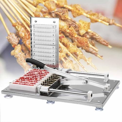 Maschine Manuelle Mutton Kebab Maschine, grill Bambus Spieß Seil machen, Multifunktionale Spieß Fleischmaschine, Bambus Bambus Fleisch Spieß Spender Kebab