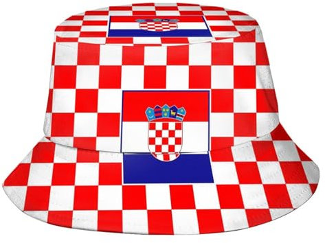 Fischerhüte Kroatien Bucket Hat Einheitsgröße Eimer Hut Wasserdicht Mütze Für Unisex Sommer Surfen