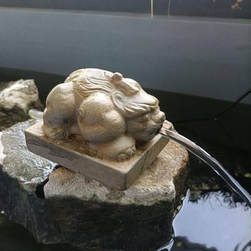 WNYAILLL Cracheurs d'étang de décoration de Jardin, Statues De Jardin Élégantes pour Étang Et Aménagement Paysager, Système De Circulation Eau Relaxant