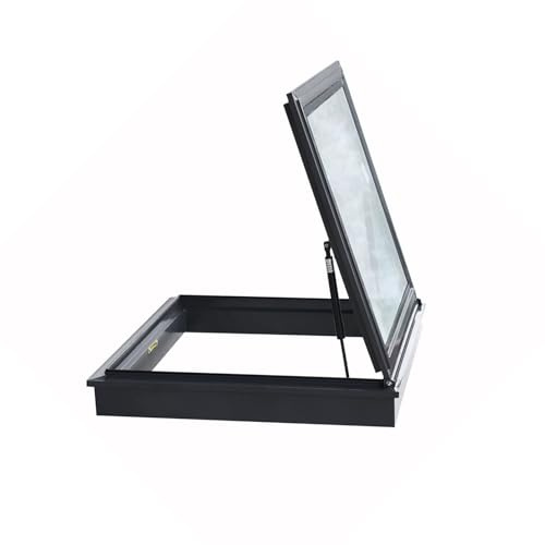 Keller Abluftöffnungen Dachfenster mit glas, Außenbereich Aluminiumlegierung Dachausstiegsfenster, Beleuchtung Belüftung überdachenfenster, Regendicht Wintergärten Dachfenster.