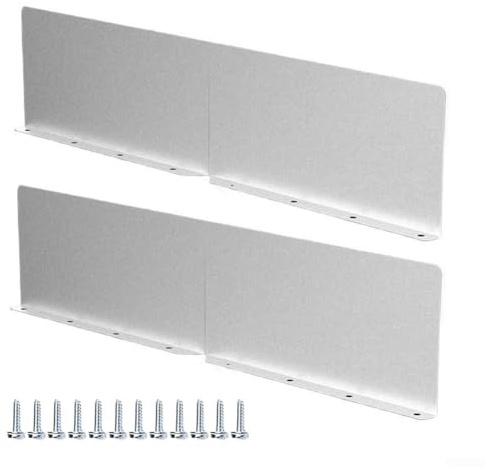 Lot de 2 plaques de déflexion pour toit et gouttières offrant une protection robuste et des capacités de redirection de l'eau pour protéger les bâtiments contre les débordements d'eau