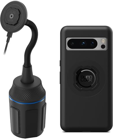 Quad Lock Cup Holder Mount Kit - Google Pixel 8 Pro MAG with MAG Wireless Charging Head (V2)
