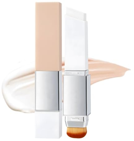 LuLiyLdJ Fondotinta Compatto Pan Stik - Stick Multiuso 2in1: Fondotinta, Correttore e Contouring Coprenza Naturale, Lunga Durata, Effetto Pelle Uniforme e Luminoso Colore naturale