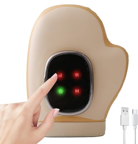 Massaggiatore Elettrico Per Mani Schermo HD 3 Temperature | Massaggiatore A Compressione Per Mani Per Anziani Uomini Donne Lavoro D'ufficio E