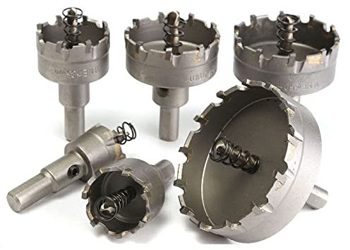 15-50mm 16pcs HSS-Lochsägen-Set Hartmetallspitze HM-Kernbohrer-Lochsäge für Metall-Edelstahl-Cutter-Loch-Öffner