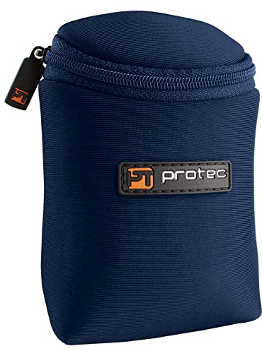 ProTec Trompeta/Pequeño Latón Múltiples (3 Piezas) Neopreno Boquilla Bolsa con Cierre de Cremallera - Azul (Modelo N219BX)