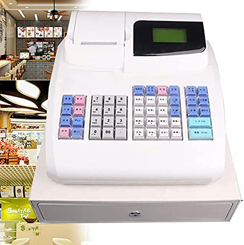 TELOME Registrierkasse, Cash-Management-System, Elektronische Registrierkasse Mit Abnehmbarer Kassenschale Und Drucker, Für Kleine Unternehmen, Convenience, Einzelhändler