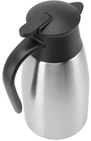 Pot Thermos isolé en Acier Inoxydable Thermos isolé de Longue Durée pour la Maison (Couleur Inox 1.5L)
