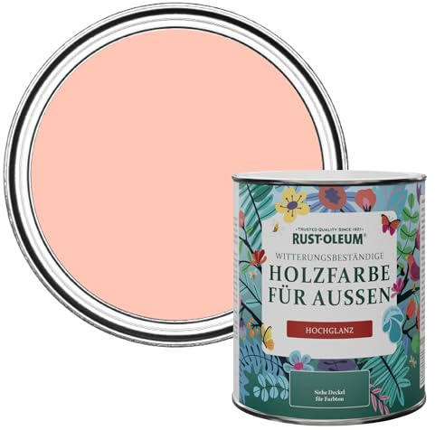 Rust-Oleum Peach Mould-Resistant Garden Paint In Gloss Finish - Happy As A Clam 750ml