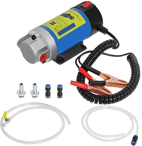 12V 100W Oil Extractor Pump, Diesel Oil Suction Pump with Tubes Fuel Transfer Pump for Car Motorcycle Boats Carava Truck By Gekufa