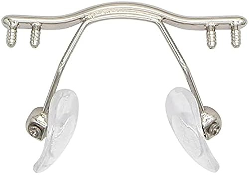 EdirFtra Ersatzteile für Legierungsbrillen, Ersatzteile für randlose Brillen, Nasenhalterungen, Reparaturteile für Brillen für Erwachsene,A