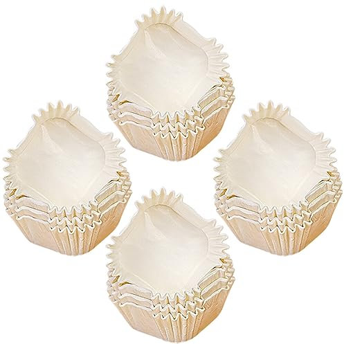 NOLITOY 1000 Pezzi Pirottini Bianchi per Cupcake Quadrati Pirottini per Brownie Pirottini Mini Tortiere Involucri per Cupcake Pirottini per Muffin per Matrimonio Festa di Compleanno