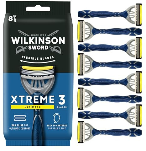 WILKINSON SWORD - Xtreme 3 for Men Ultimate Comfort 8 x Disposable Razors