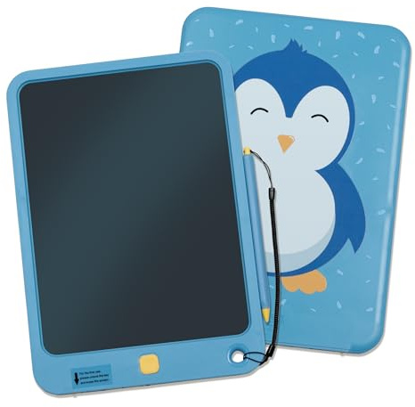 Kinder LCD Maltafel, Schreibtafel Pingu-Pad Board, Zeichentafel Pinguin mit Stift, Zaubermaltafel, Pinguin