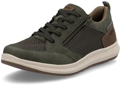 Rieker lågtopp sneakers 16901, män halvskor, lös insats, Grön 54, 41 EU bred