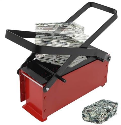 FmtwPhn Presse à briquette, presse à brique poreuse | Machine à brique de papier usé, presse à brique, presse à journaux, recyclage écologique pour déchets de papier