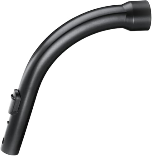 Curved Bent End Miele Vacuum Hose Handle 35mm Plastic Attachment Compatible with S C1 C2 C3 Cat & Dog Series for Miele Vacuum Hoover Hose Cleaner Curved Wand Control Handle Hose Part attachments