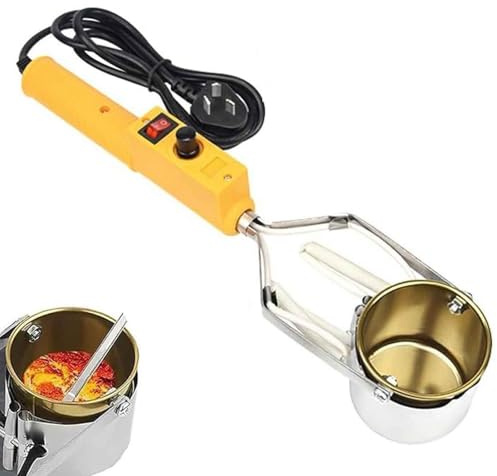 Pot de fusion de plomb portable, plage de température de 150 à 450 ℃, chauffage rapide en 3 à 8 minutes, idéal pour faire fondre l'étain, le plomb, la colle et la cire, parfait pour les projets de
