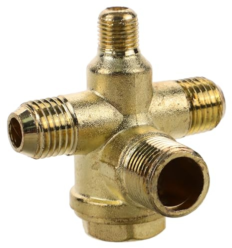 Yardenfun Threaded Air Compressor Check Valve Non-Return Copper for Corrosion Resistance Easy Installation Compressor Replacement Part