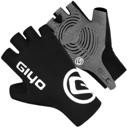 AMSLSIU 1 Paar Halbhandschuhe, Mehrfarbig, Wanderhilfsmittel, süßes Geschenk, PU Leder, Touchscreen, Winddicht, Fahrradhandschuhe, Fahrradzubehör, Schwarz, XL