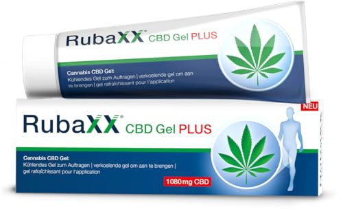 Rubaxx® CBD Gel PLUS [120 ml] - NEUE STARKE Dosierung mit 1080mg CBD - CBD-PLUS-KOMPLEX mit 3-fach-Aktiv-Prinzip - zur Massage von Muskel- und Gelenkregionen wie Beine, Rücken oder Nacken