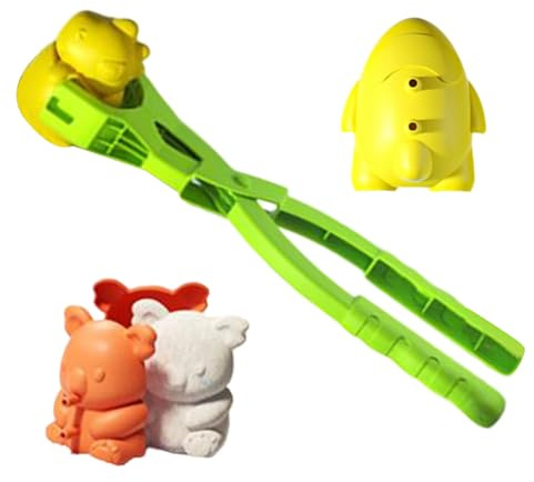 Molde de bolas de nieve, juguetes de exterior de invierno, divertidos, moldes de bolas de nieve con clip para juguetes de playa, para adultos, familia, viajes, jardín, playa, Navidad, cumpleaños