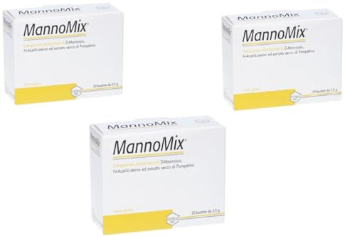 MANNOMIX 20 Bustine Cistite e Drenanti - 3 Confezioni