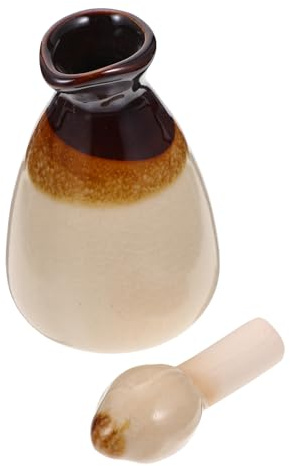 VINTORKY Frasco Difusor Decorativo Cerámico para Aceites Esenciales y Perfumes, Diseño Elegante Alto para Aromaterapia, Reutilizable y Fácil de Rellenar, Adecuado para Dormitorio