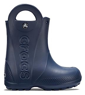 Crocs Unisex Niño Handle It Rain Boot Kids Botas, Navy, 22/23 EU