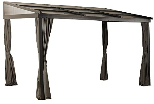 Sojag Budapest 1012 3x4 m Aluminium inkl. Moskitonetz wetterfest Bronze