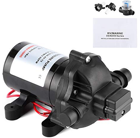 Pompe à diaphragme, pompe à eau à membrane 12V 3.0GPM 45PSI haute pression auto-amorçante pour bateau marin RV
