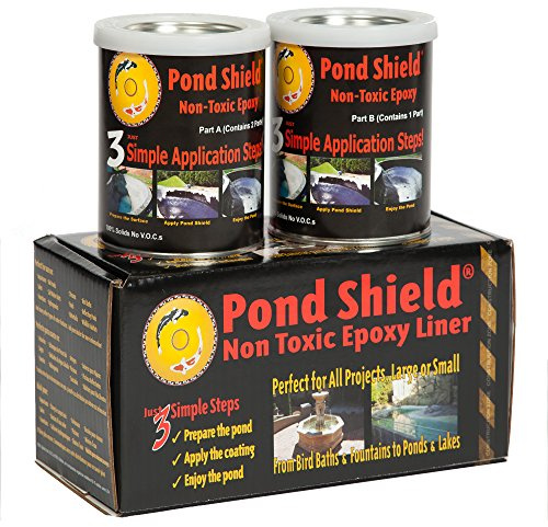 Pond Armor SKU-MGREEN-QT-R Moss Green Pond Shield 1.5 Quart Kit Non-Toxic epoxy Coating