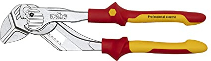 Wiha Zangenschlüssel Professional electric 250 mm (Einstellen ohne Konpfdruck, Ratschenfunktion, für Elektriker) 44314
