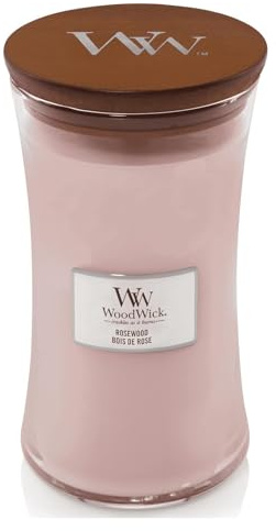 Woodwick Bougie parfumée en bois de rose 609,5 g