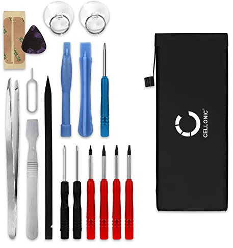 CELLONIC, Batteria per Telefonia Mobile Compatibile con Apple iPhone SE (2020), 2, A2296, A2312, A2275 (3.82V, 1850mAh) + Set di Attrezzi
