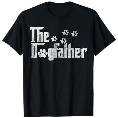 The Dogfather Dog Lover Funny Dog Dad Shirt For Fathers Day T-Shirt