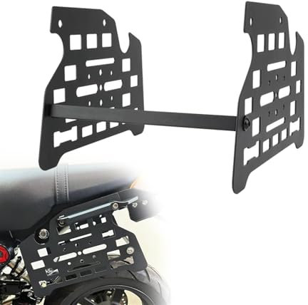 OOELAZ Sidobagageställ För Grom 2022 2023 2024 Sidoställ Stativ Motorcykel Bränsletankfäste Med Manuell Aluminiumlegering