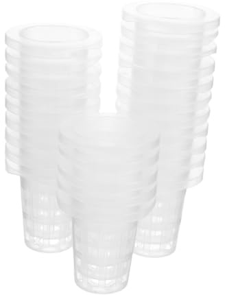 BESPORTBLE 50pcs Hydroponic Growing Cups Planting Baskets Mesh Net Root Control Design Easy Cleaning Plastic for Vegetable Garden