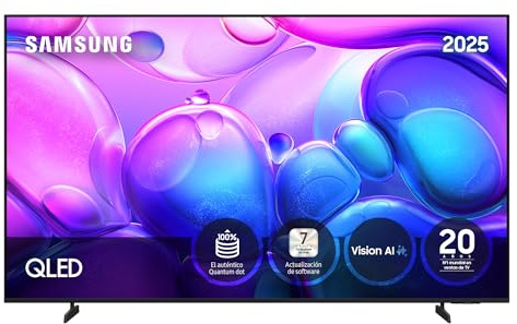 Samsung TV 75 Pulgadas QLED Q6F 4K Smart TV con Vision AI, 100% Volumen de Color con Quantum Dot y más de 500 Canales [Clase de eficiencia energética G]