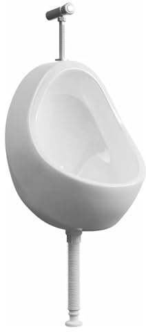 Ceramic Urinal for Men,Household Commercial Washout Urinals,.High-efficiency with Flush Valve for Bars Hotels Public Toilet Sanitary Urinal