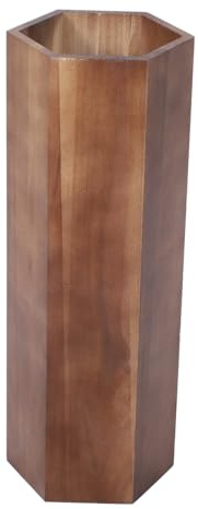 NESTINGHO Paragüero de Entrada de Madera para Pasillo y Hogar, Cubo | Almacenaje Decorativo para Paraguas, Uso en Entrada del Hogar, Bastones, Acabado Madera