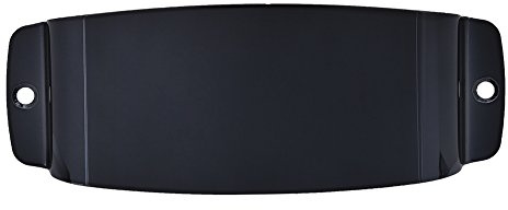 Akozon Protector de Cubierta de Pastilla de Aleación para bajo, 129Mm, 48, 8Mm, 19Mm, Repuesto, Opciones de Bronce Negro, Dorado y Plateado (BLACK)