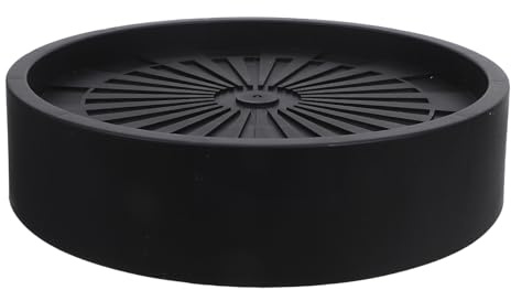 Alasum Portavaso con Ruote Girevoli a 360° con Vassoio Raccogli Acqua 20 Cm, Base Mobile in Plastica Resistente per Vasi di Fiori Interni ed Esterni, Carrello Portavasi per Piante