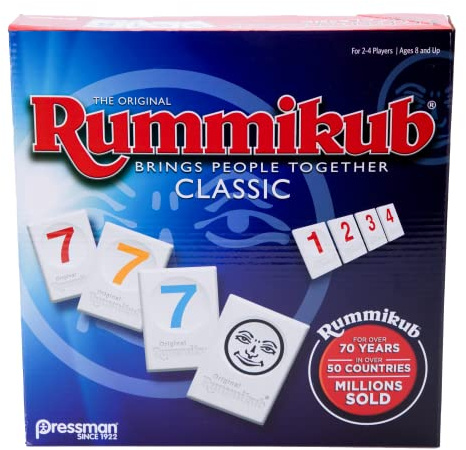 Pressman Rummikub - The Original Rummy Tile Game | Exciting Family Game of Strategy and Luck | Promotes STEM Skills | For Kids, Teens, Adults | 2-4 Players, Ages 8+