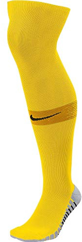 Nike Erwachsene Fußballstutzen Matchfit OTC- Team, Tour Yellow/University Gold/Black, L/EU 42-46, SX6836-719