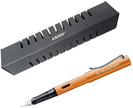 Lamy Füllhalter AL-star Modell 027, Sonderfarbe bronze, Feder F, inkl. Laser-Gravur